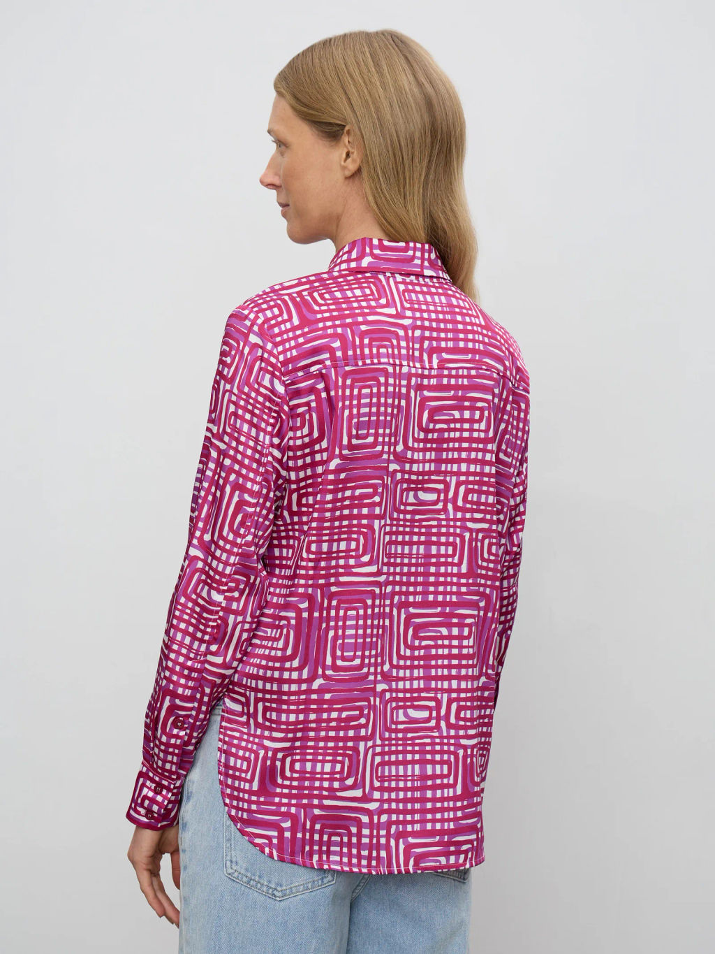 Рубашка с принтом B2875/swiri - Emka фото 4