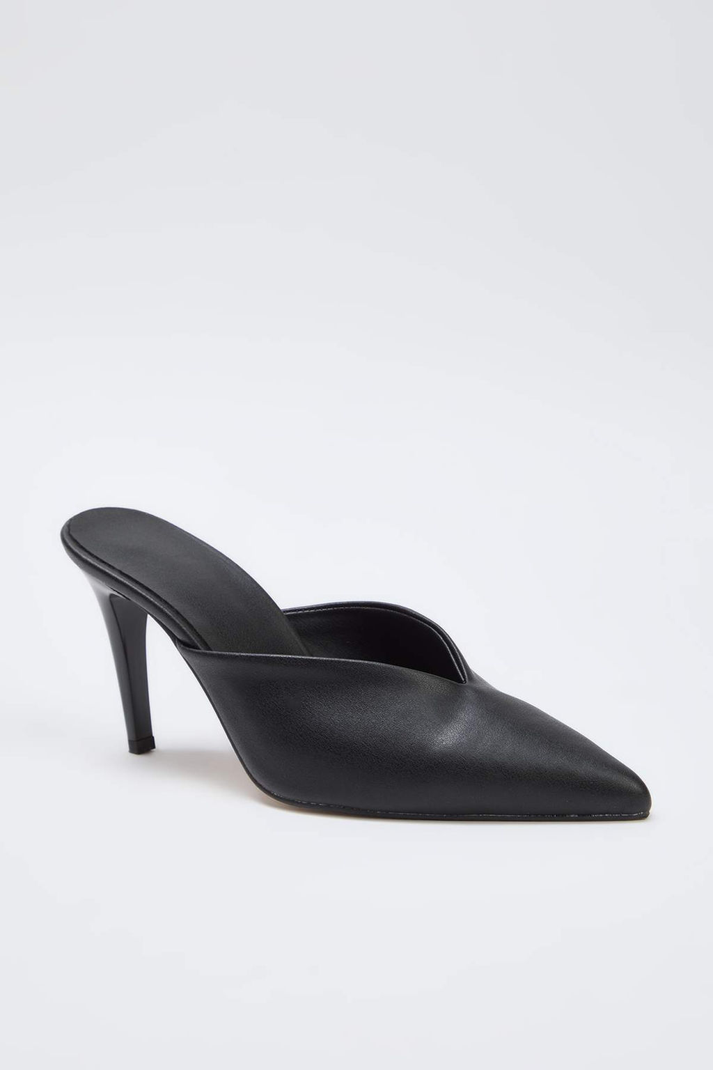 Siyah Burnu Kapal? Klasik Topuklu Mule Terlik TAKAW26TO00017 - Trendyolmilla фото 2