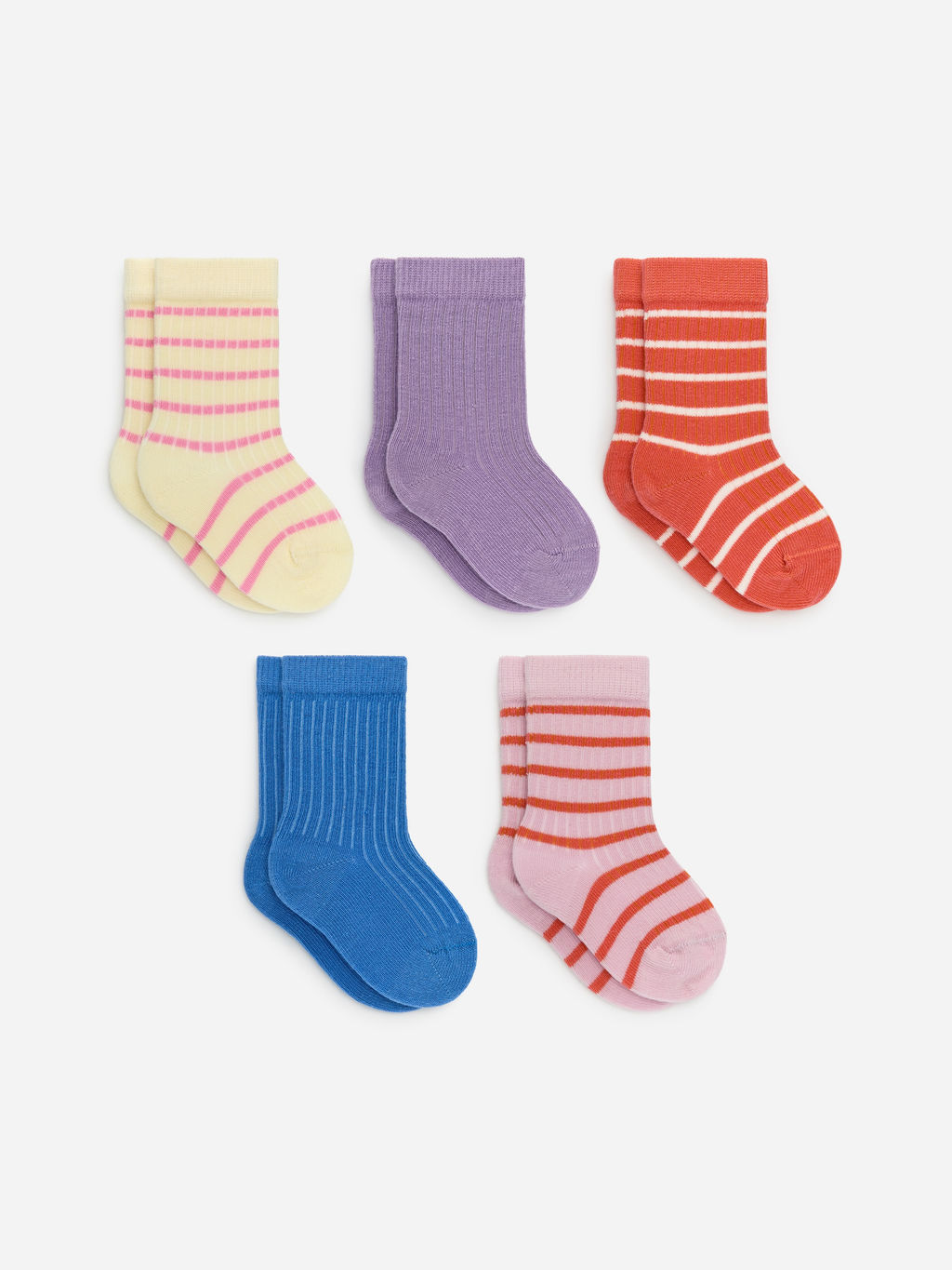Calcetines de punto de canal? para beb?, 5 pares