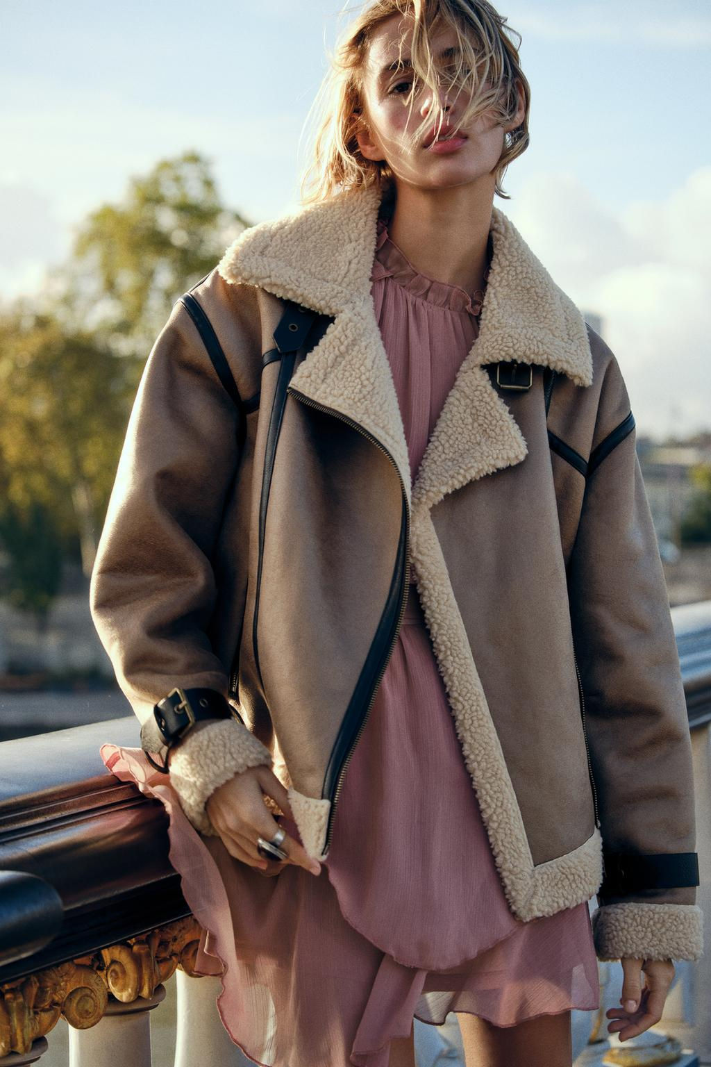 DOUBLE-FACED JACKET WITH TABS - Zara фото 2