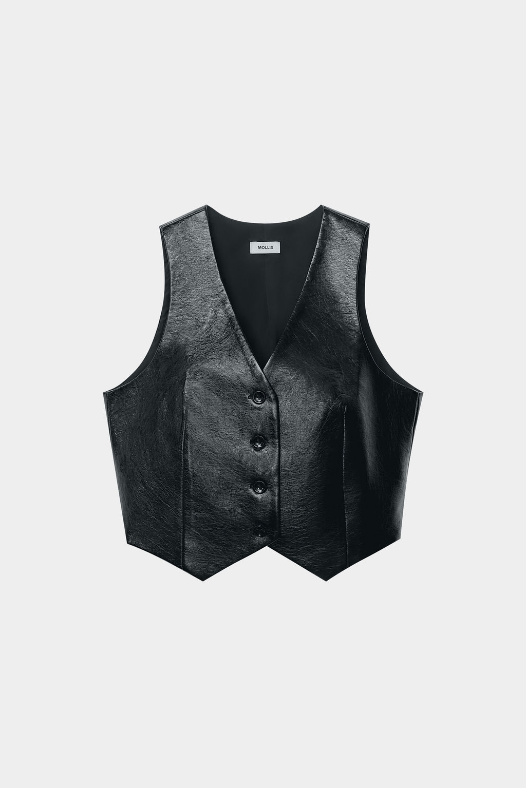 Жилет из лаковой экокожи - Mollis фото 5