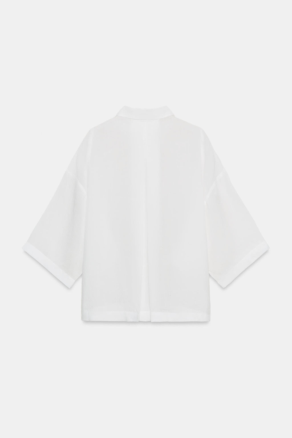CAMISA FLUIDA OVERSIZE ZW COLLECTION / Blanco - Zara фото 7
