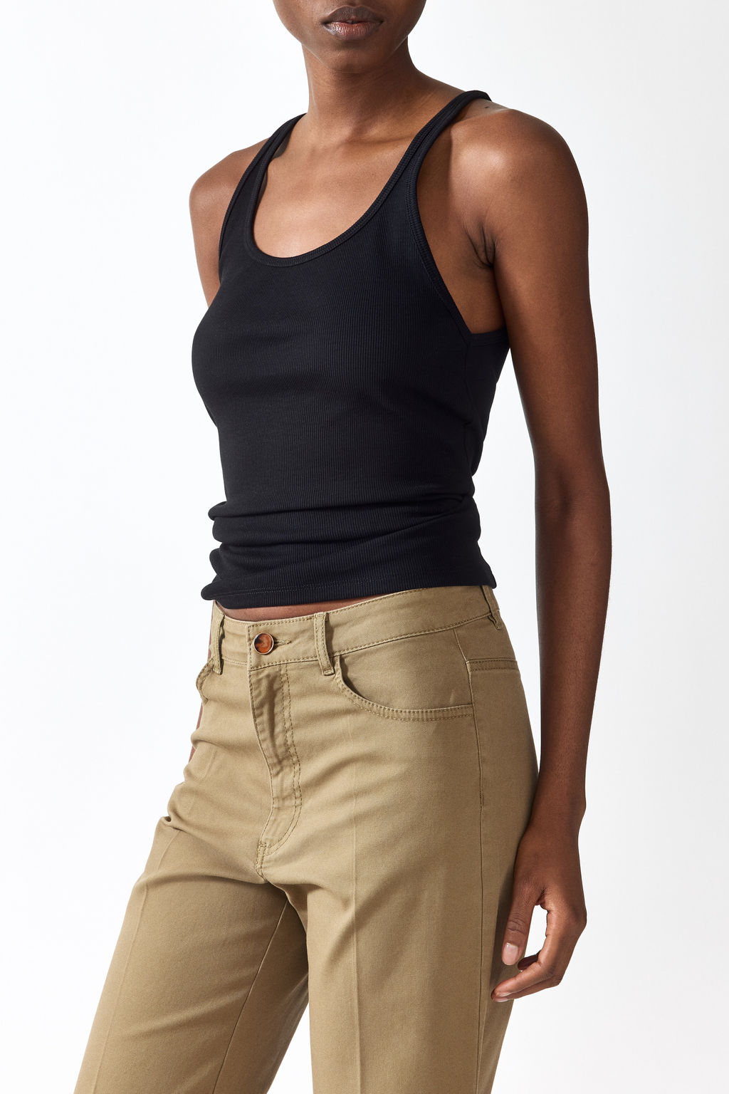 Pantal?n bootcut en lona de algod?n - H&m фото 5