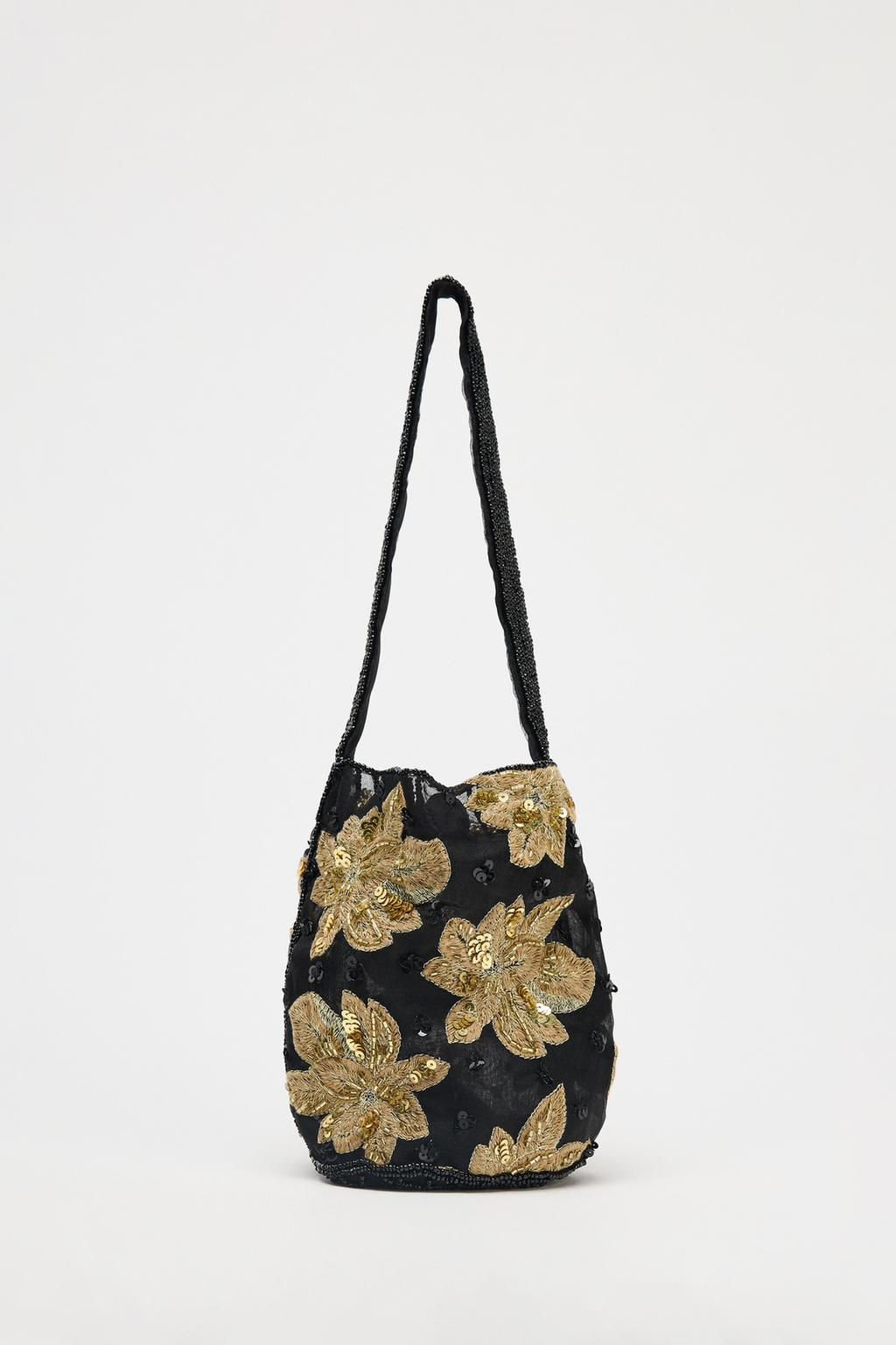 FLORAL EMBROIDERY BUCKET BAG - Zara фото 2