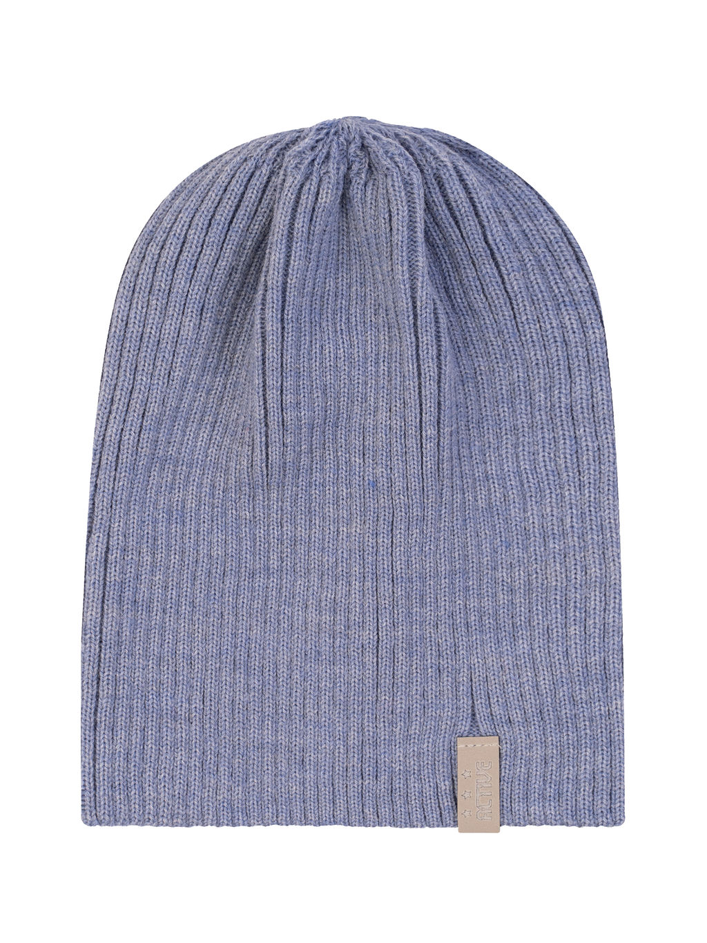 Шапка вязаная голубая Ш-103 (58)