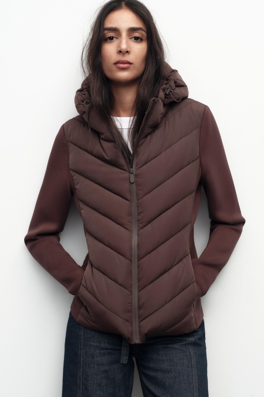 CONTRAST PUFFER JACKET - Zara фото 5