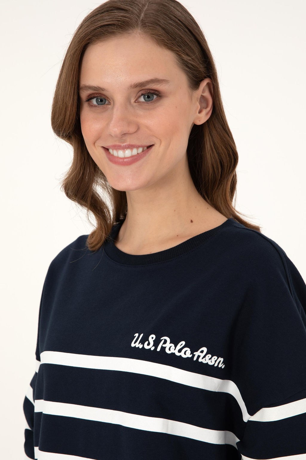 Женский темно-синий свитшот Неожиданная скидка в корзине - U.s. polo assn фото 2