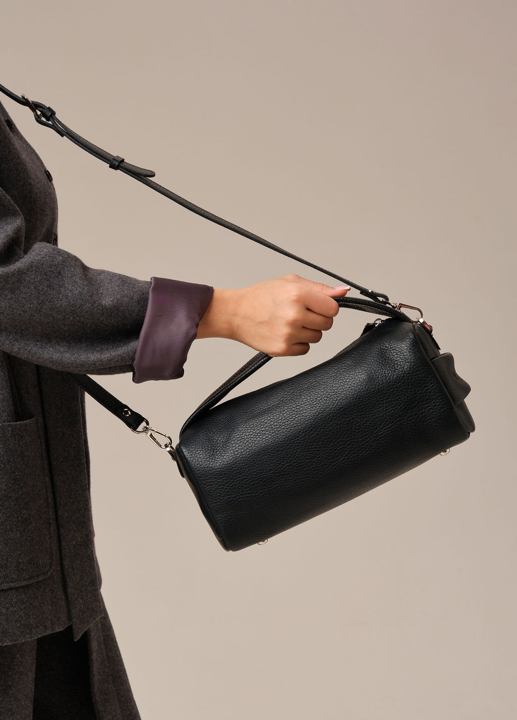 Кожаная сумка Solea DBR 31365 черный  фото 5