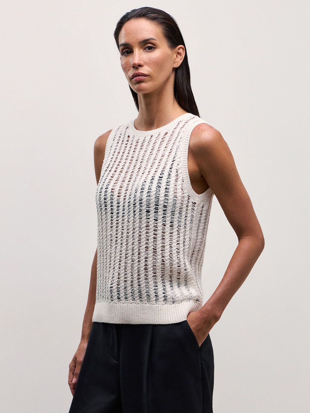 Топ ажурной вязки / Zarina  фото 6