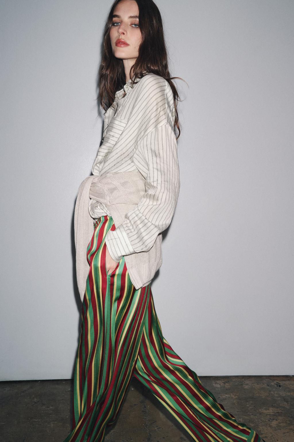 ZW COLLECTION STRIPED SHIRT - Zara фото 4