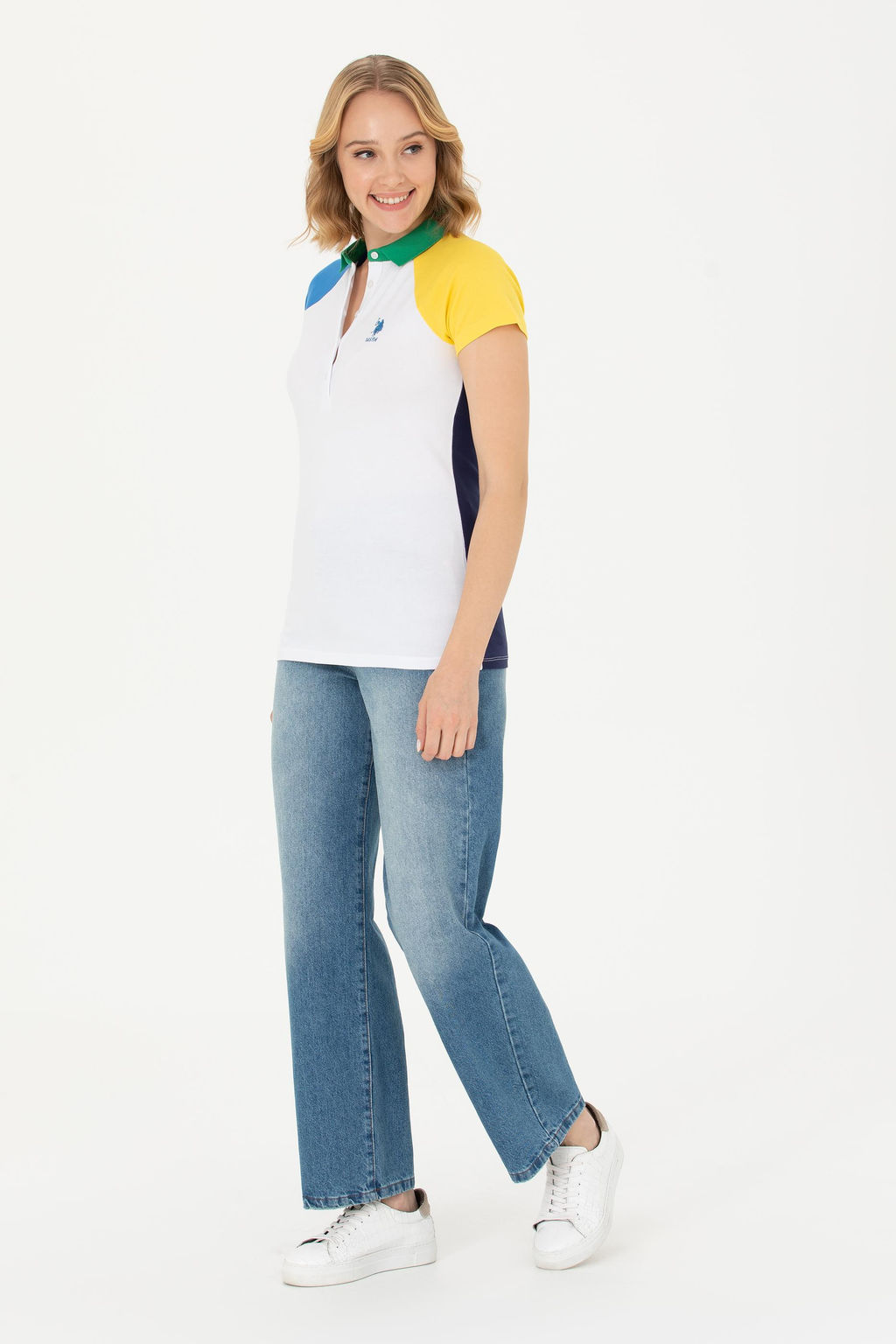 Kad_n Beyaz Polo Yaka Ti__rt - U.s. polo assn фото 4