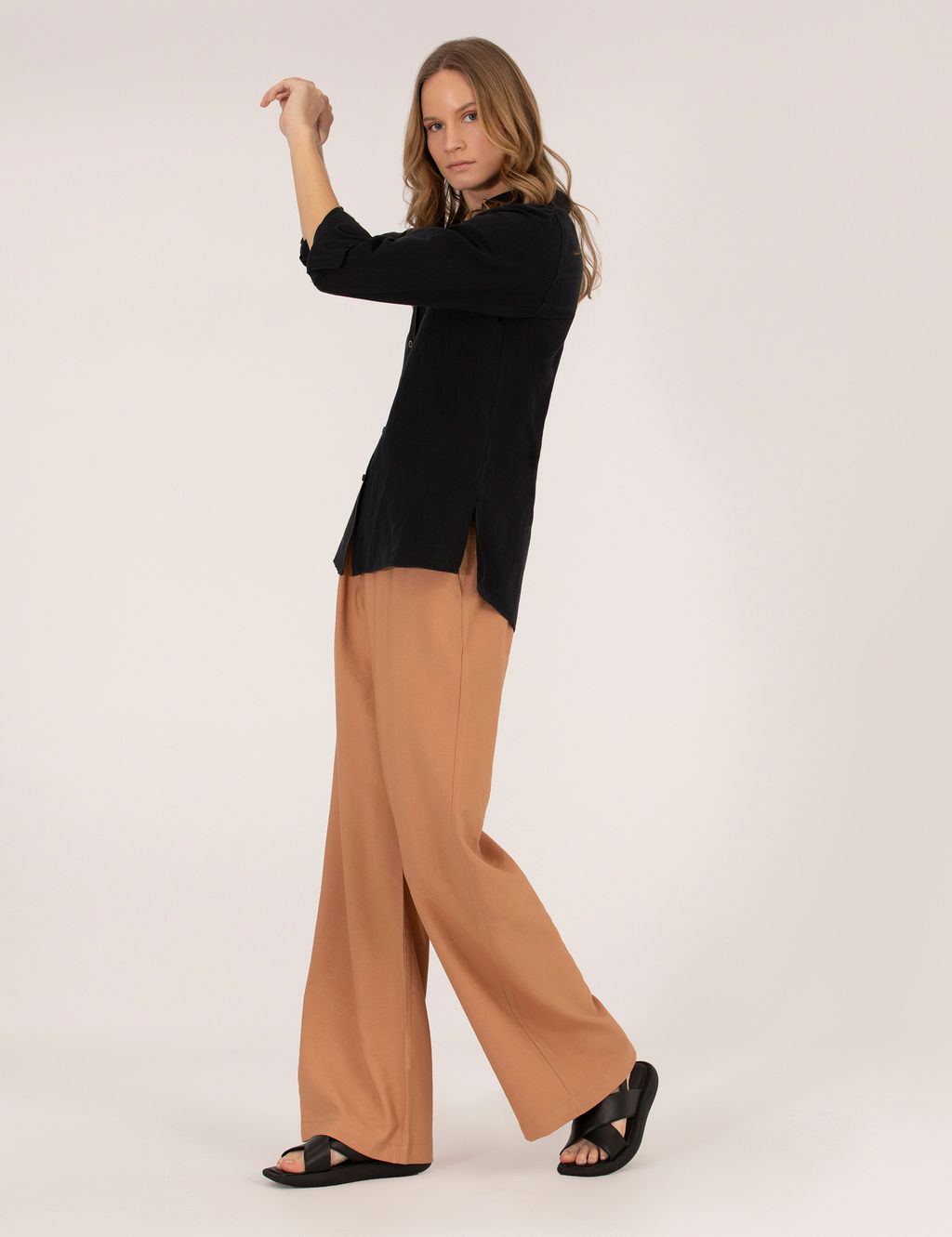 Kahverengi Loose Fit Pantolon