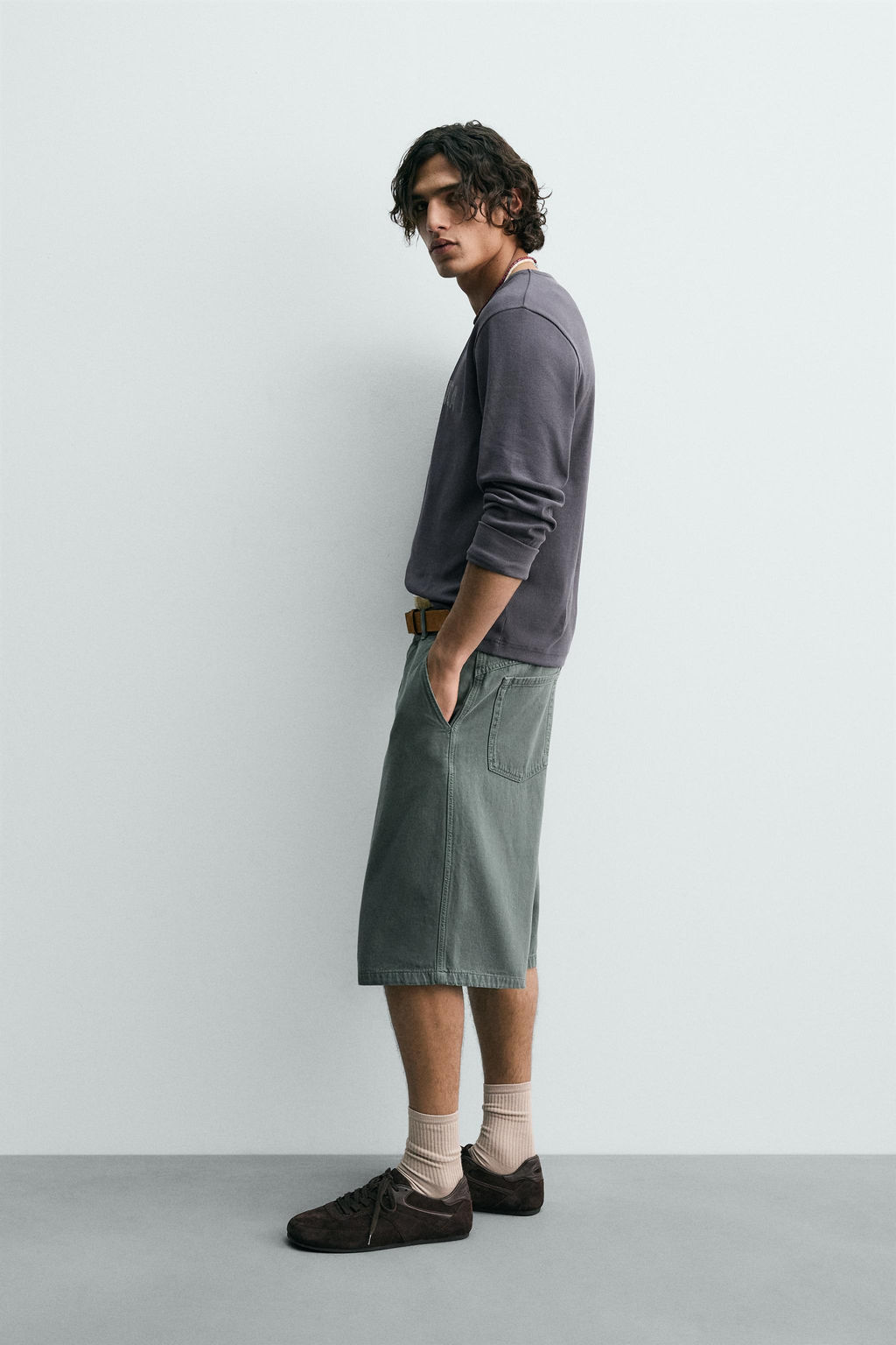 RELAXED FIT LIMITED EDITION BERMUDA SHORTS - Zara фото 4