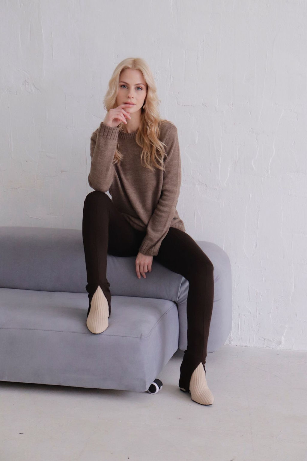 11174 Леггинсы тёмно-коричневые - Martichelli фото 6