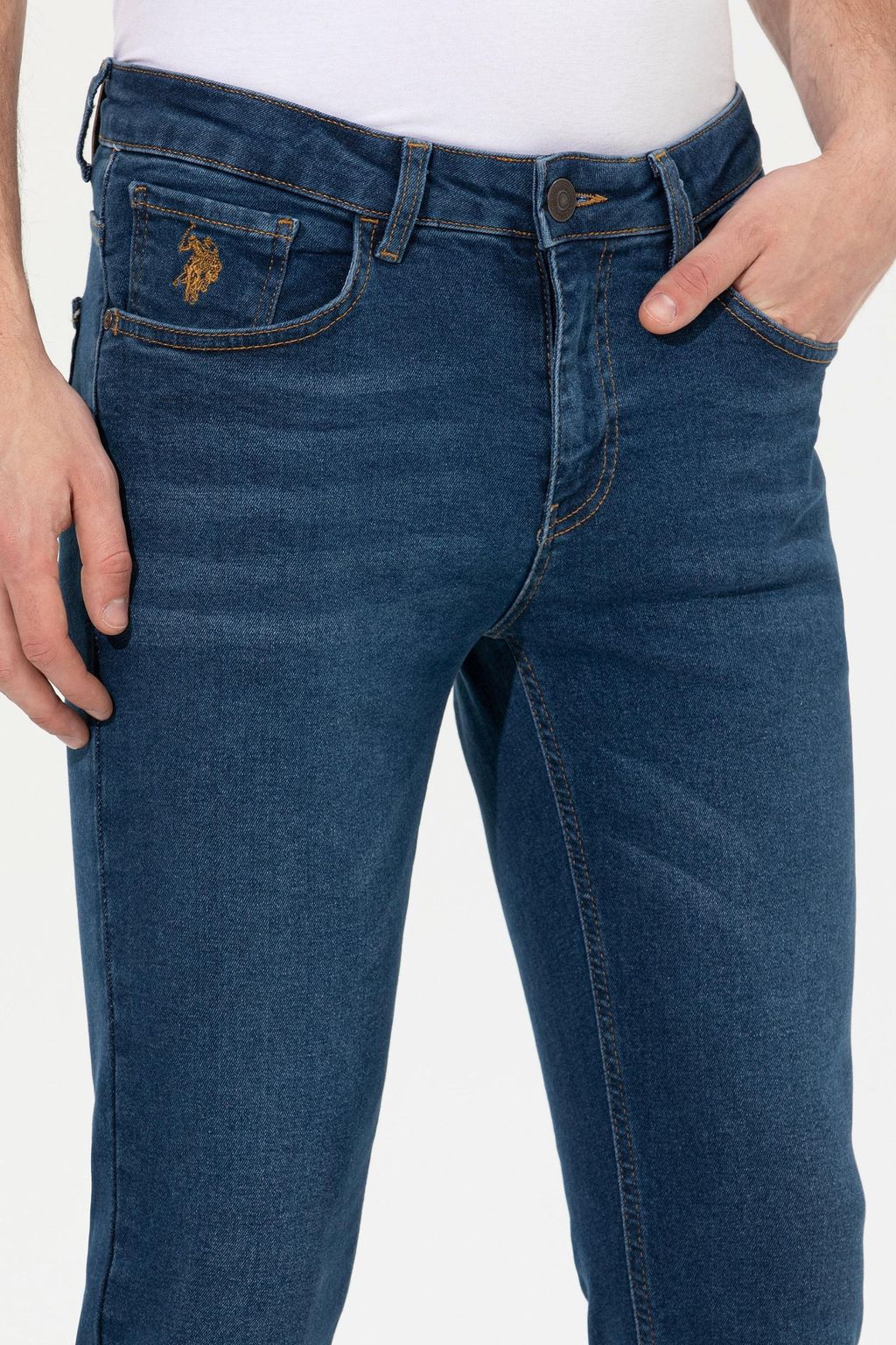 Мужские синие джинсовые брюки - U.s. polo assn фото 6