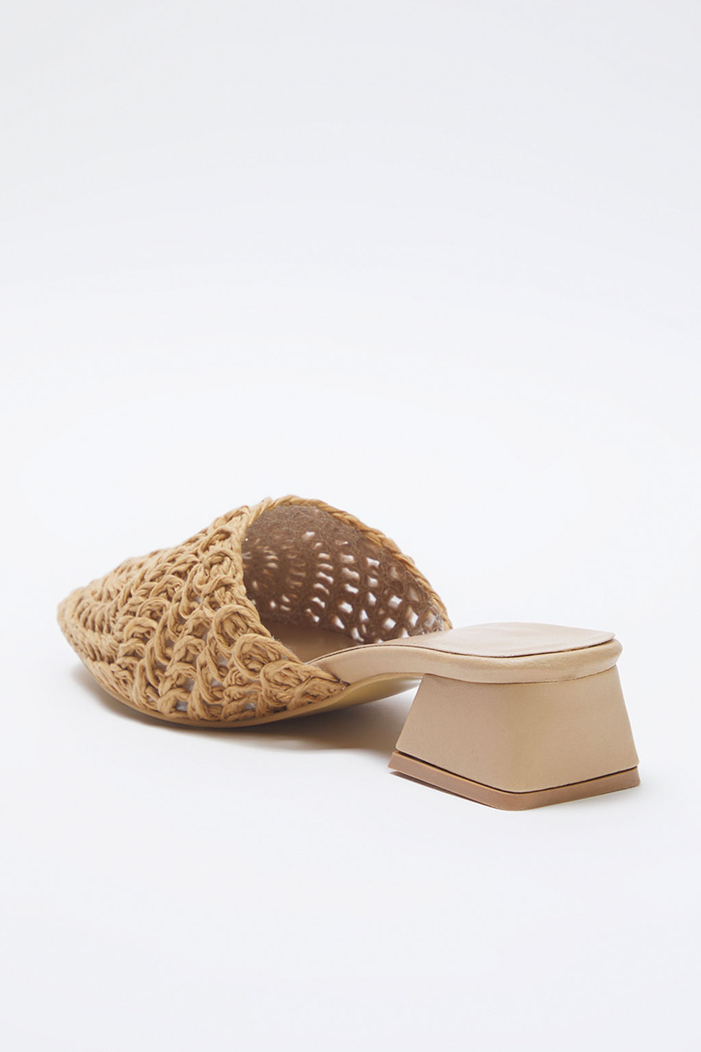 Trendyol Shoes Camel Orgu Kad?n Mule K?sa Blok Topuklu Terlik TAKSS25TO00060 - Trendyolmilla фото 11