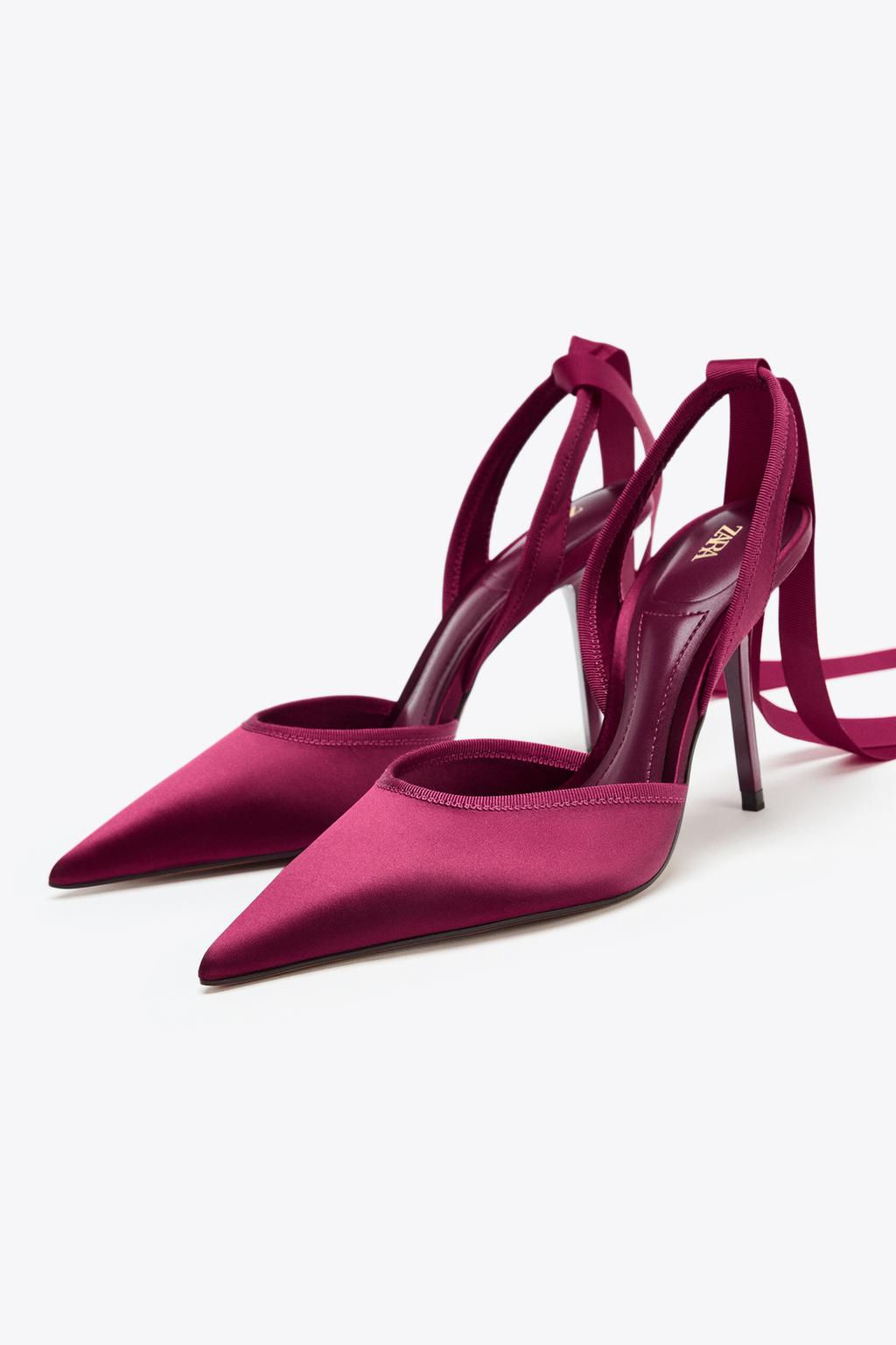 SLINGBACK HEELED SHOES WITH STRAP - Zara фото 4
