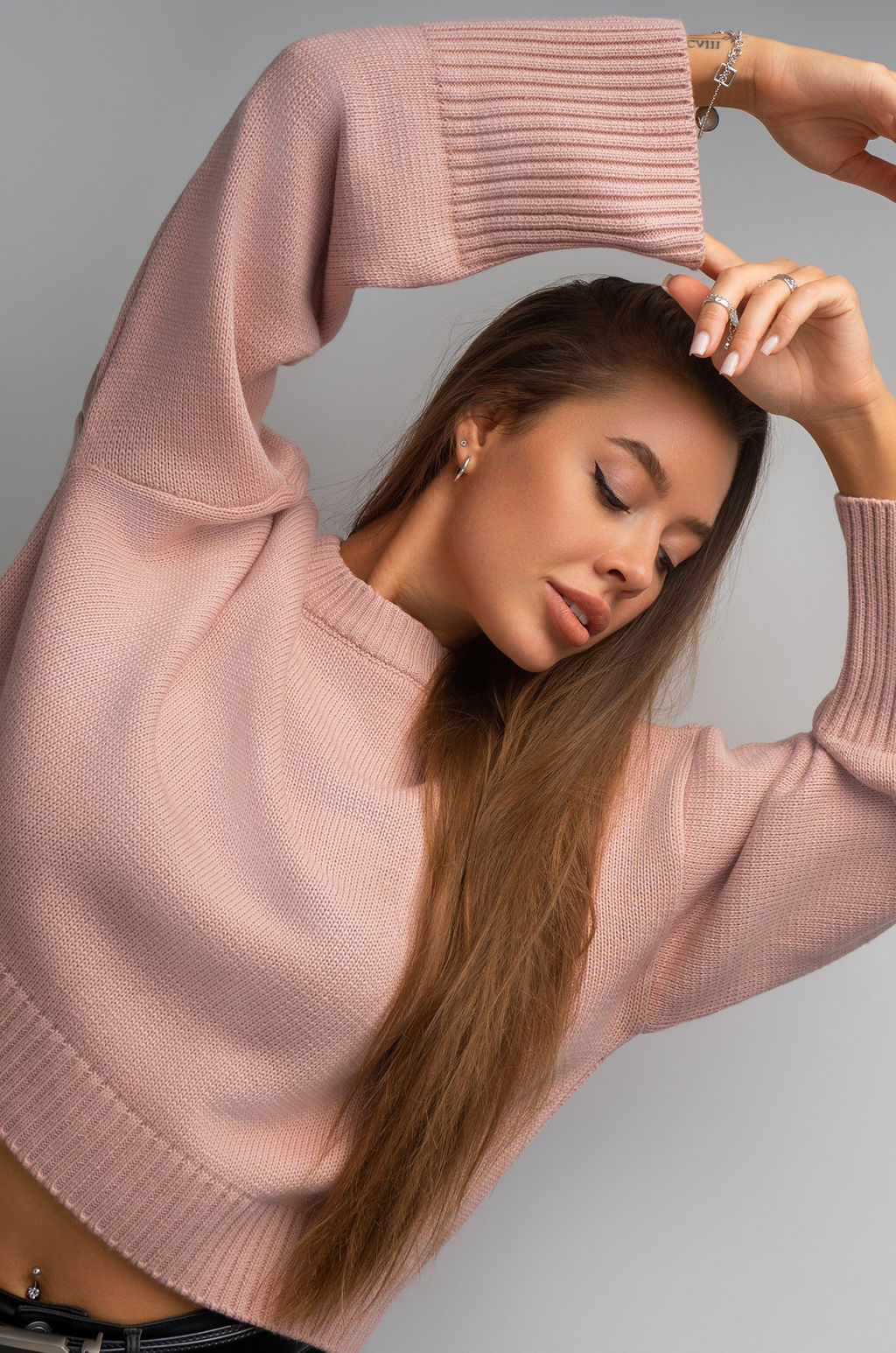 Женский укороченный свитер оверсайз Happyfox - Happy fox фото 3