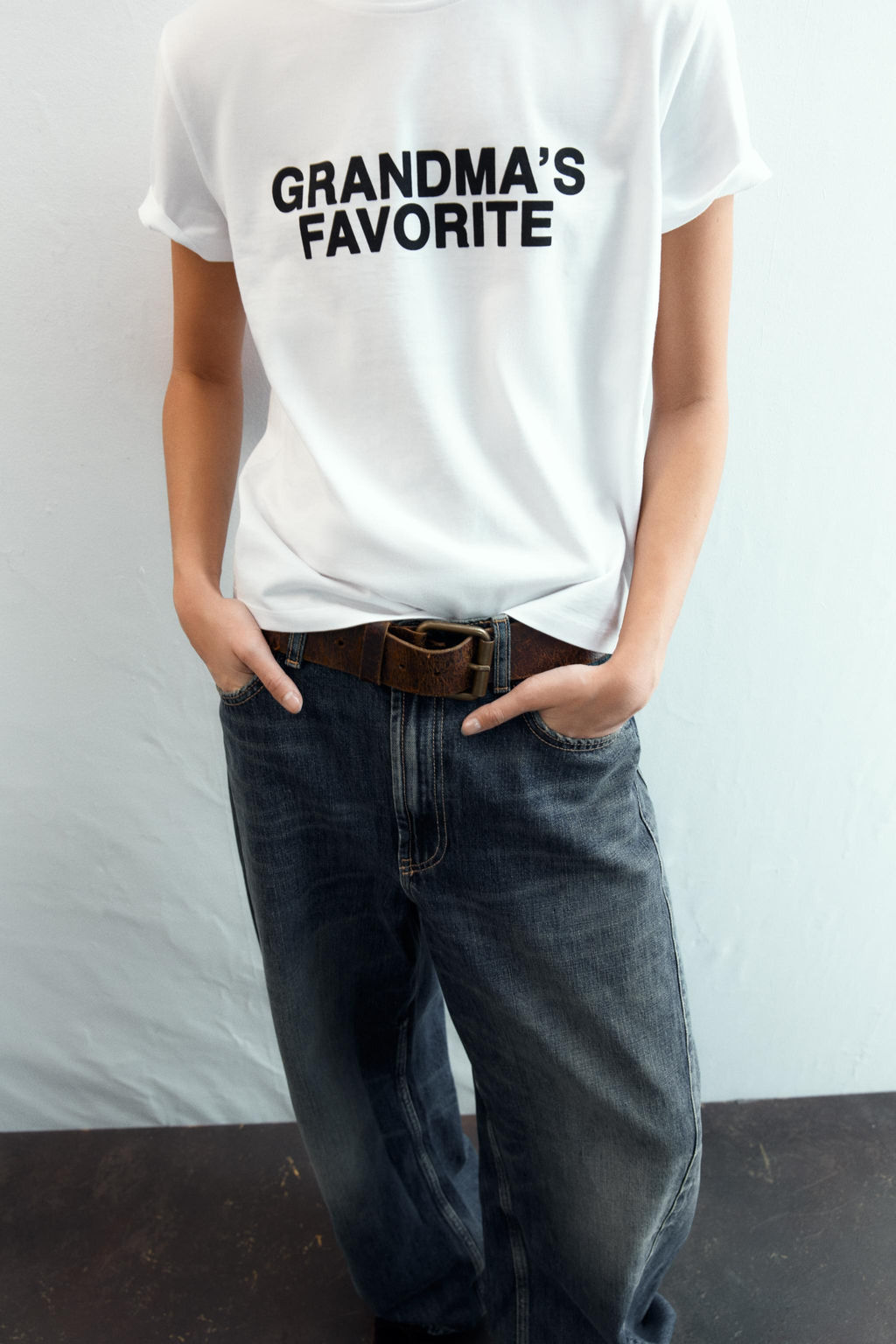 FRONT SLOGAN T-SHIRT - Zara фото 3
