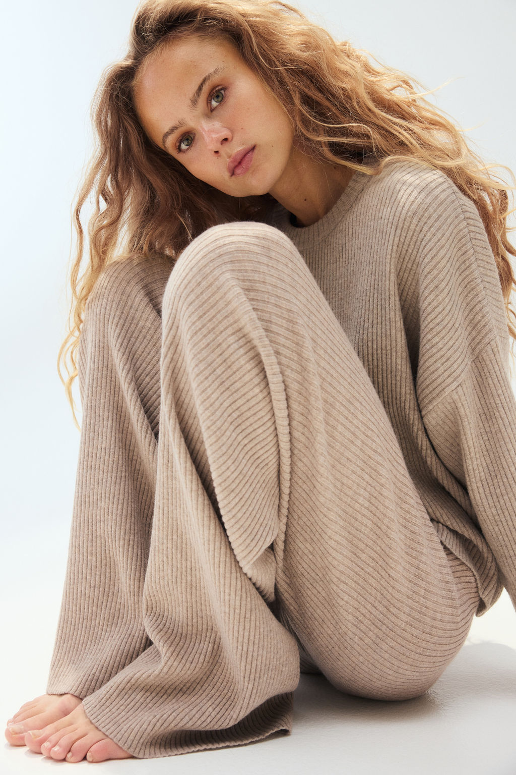 Pantal?n amplio en punto de canal? - H&m фото 4