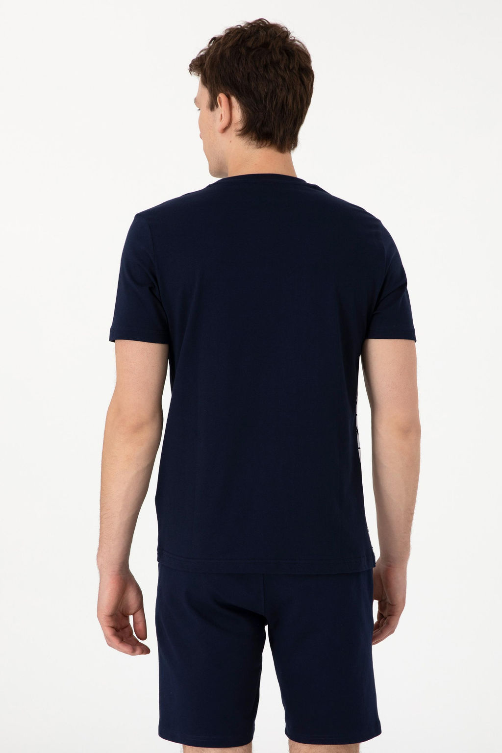 Erkek Regular Fit Bisiklet Yaka Lacivert Ti__rt Sepette S_rpriz _ndirim - U.s. polo assn фото 5