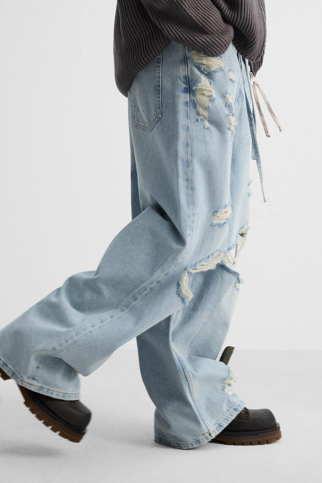 DISTRESSED BAGGY JEAN - Zara фото 5