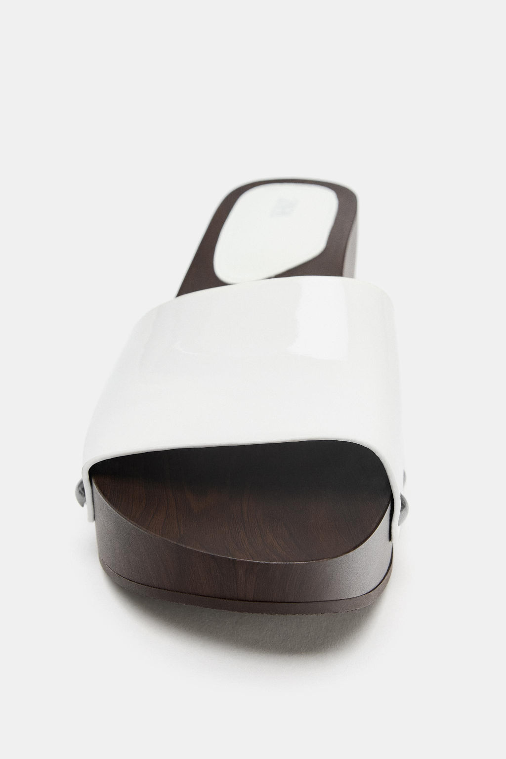 SANDALIA CU?A EFECTO ACHAROLADO / blanco - Zara фото 6