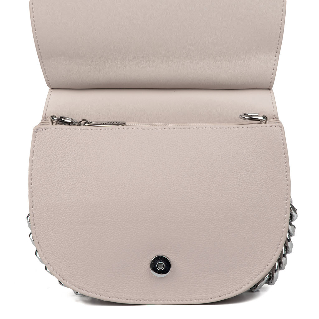 Y8248-1P pink женская кожаная сумка "Saddle" Barcelo Biagi