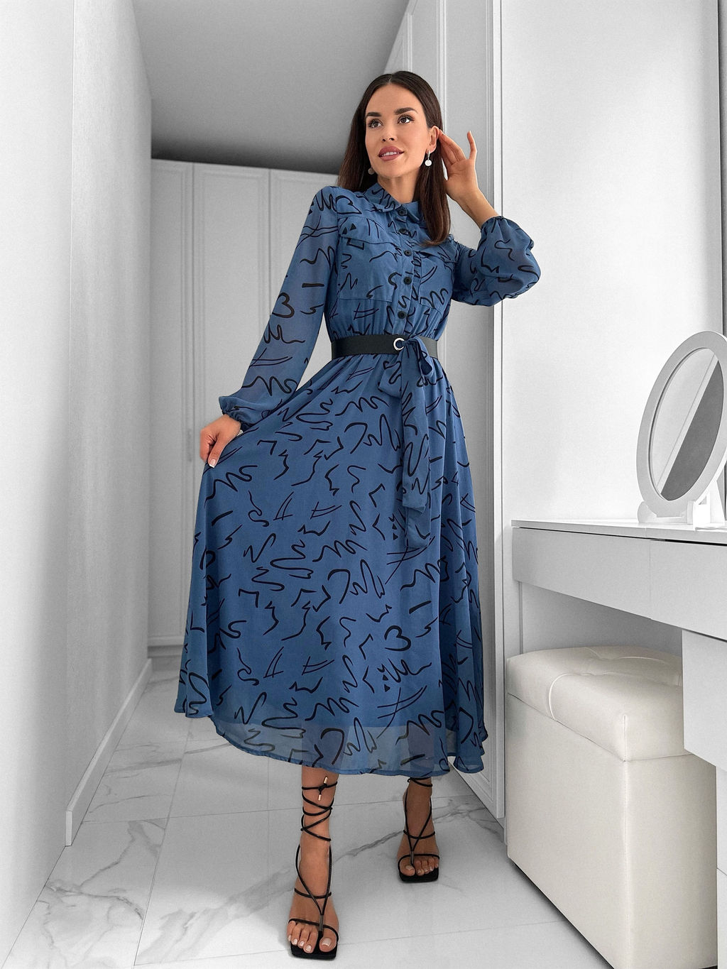 Платье Кэсси (синий) - Nadi bordo фото 8
