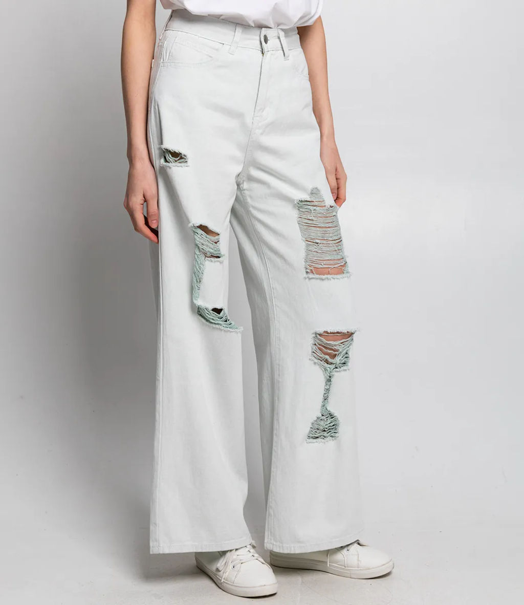 Джинсы #КТ7065, ментоловый