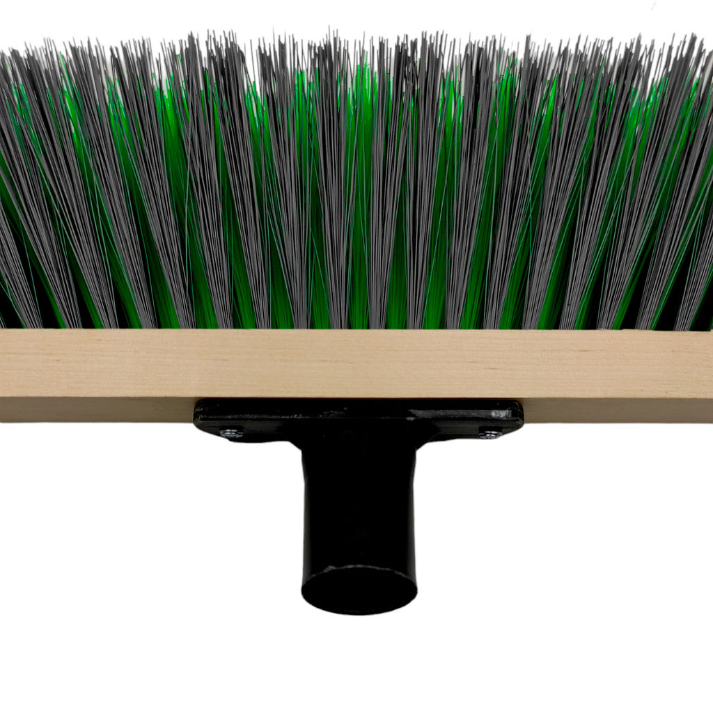 Щетка для пола деревянная 28х5х1,8см, щетина 7см, 6-рядн., с наклонной втулкой с еврорезьбой