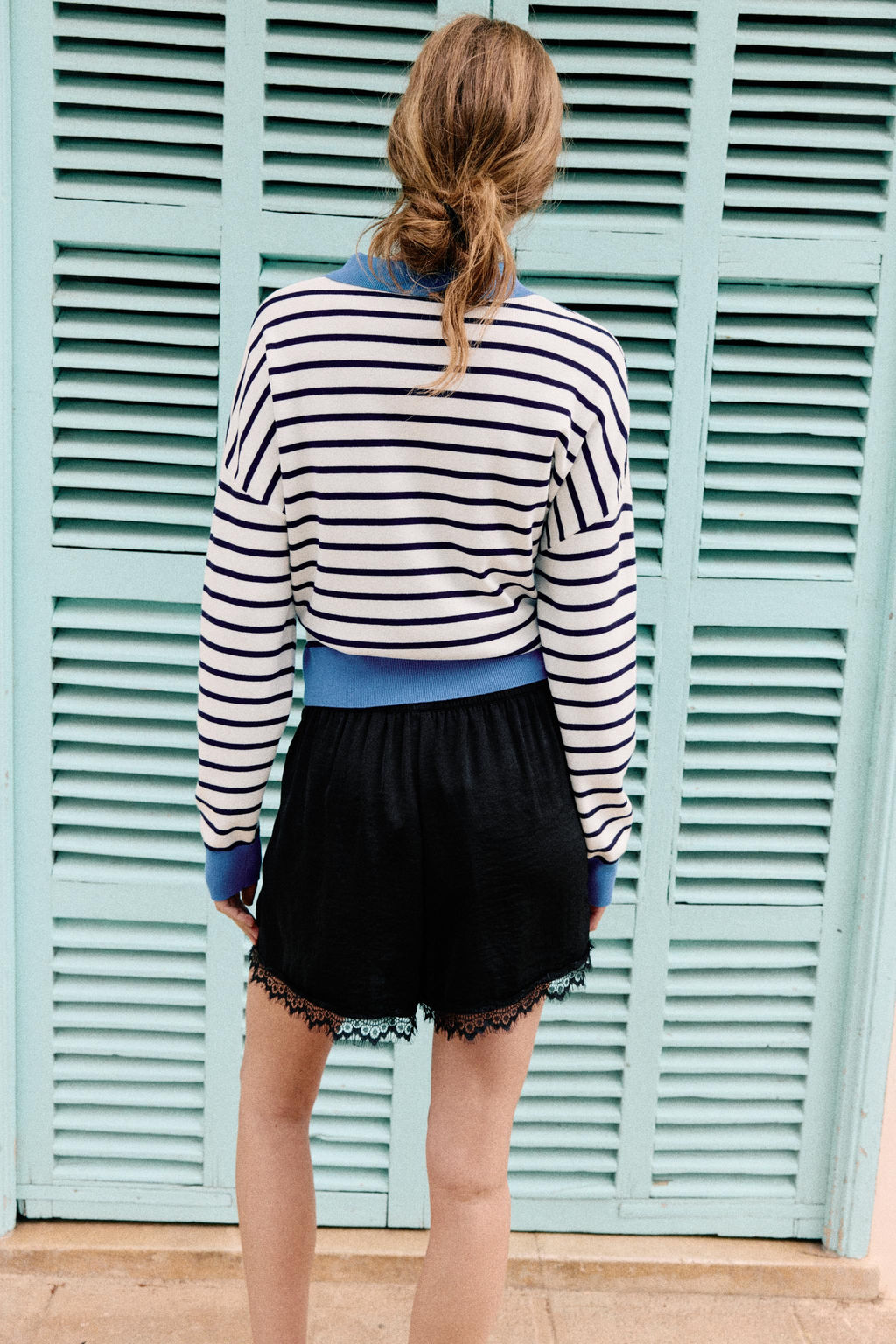 SHORTS SATINADOS PUNTILLA / Negro - Zara фото 6
