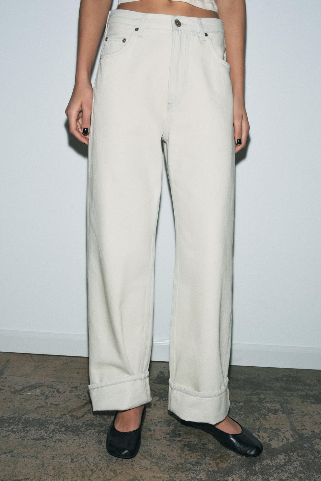 JEANS ZW COLLECTION BAGGY TIRO MEDIO / Azul claro - Zara фото 7