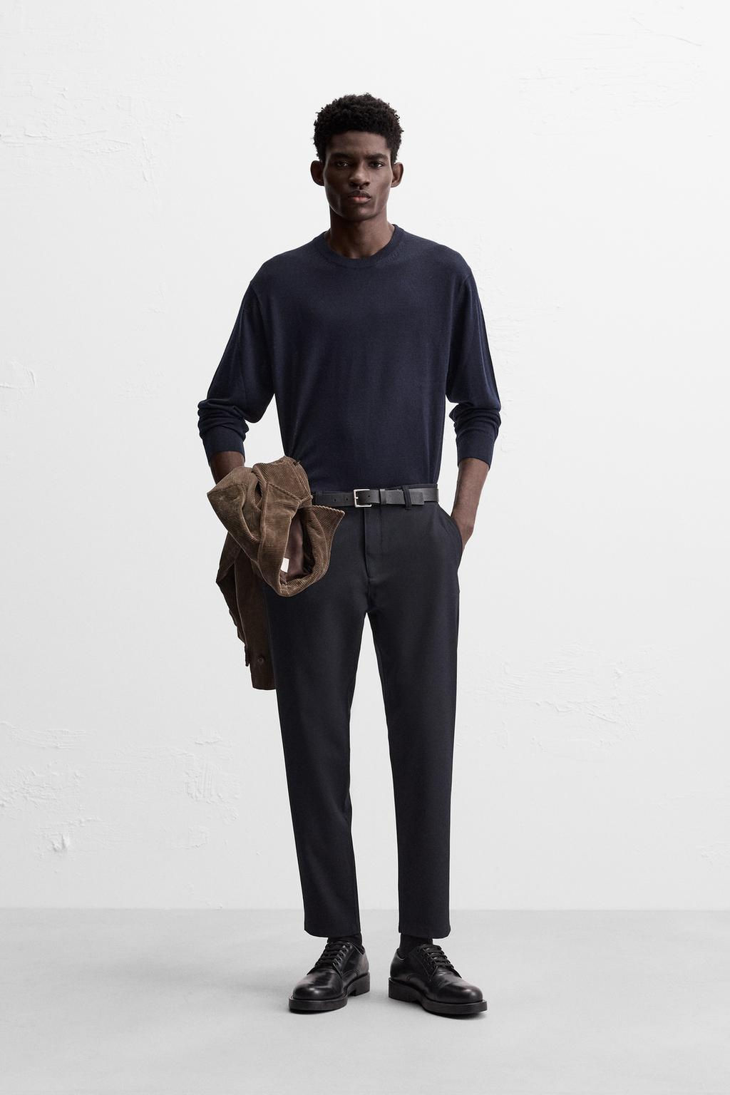 TEXTURED COMFORT TROUSERS - Zara фото 36