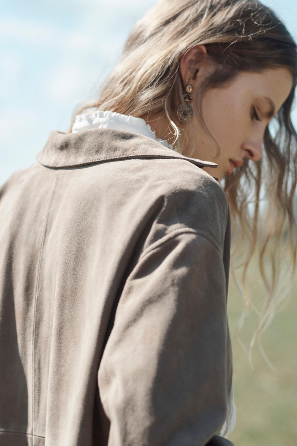 100% SUEDE LEATHER COAT LIMITED EDITION - Zara фото 3