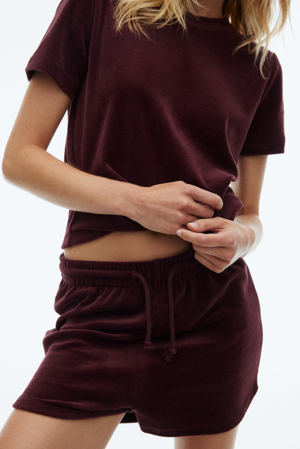 Pantal?n corto en velour - H&m фото 3