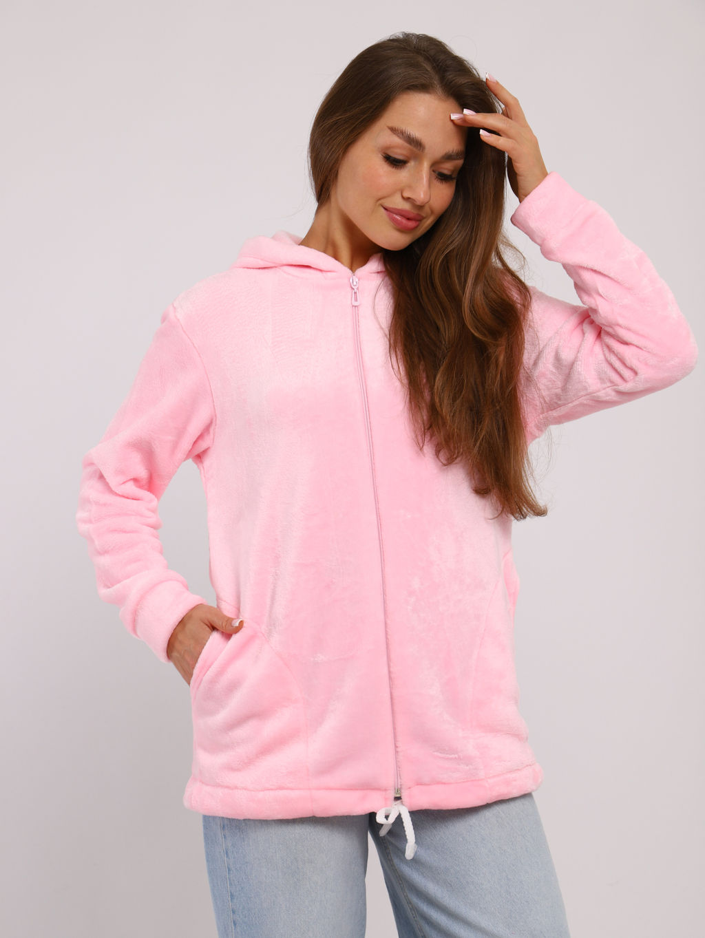 Толстовка женская 6-204 из велсофта - Новое кимоно фото 26