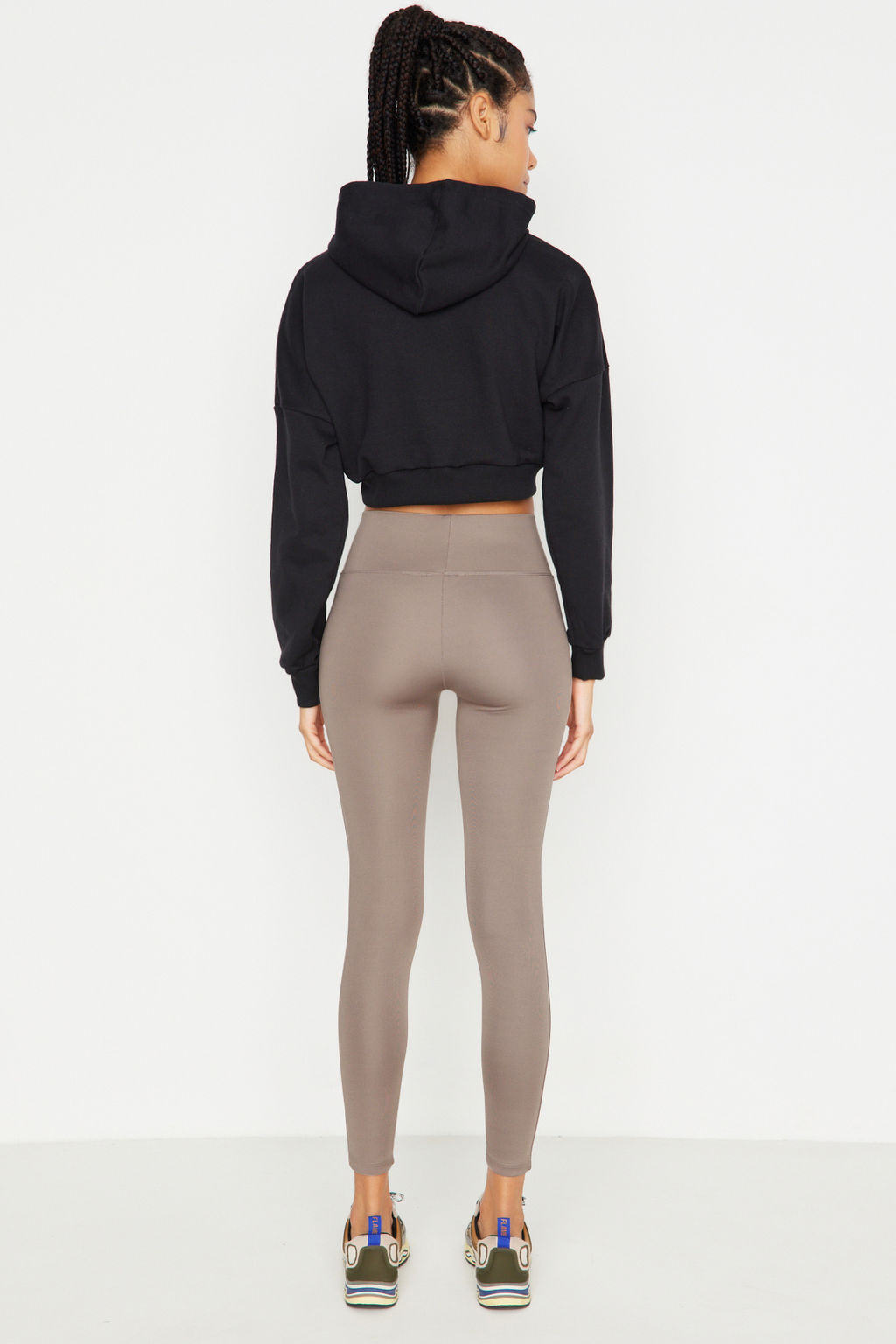 Vizon Genis Bel Lastikli Ekstra Toparlay?c? Tam Boy Orme Spor Tayt TWOAW21TA0029