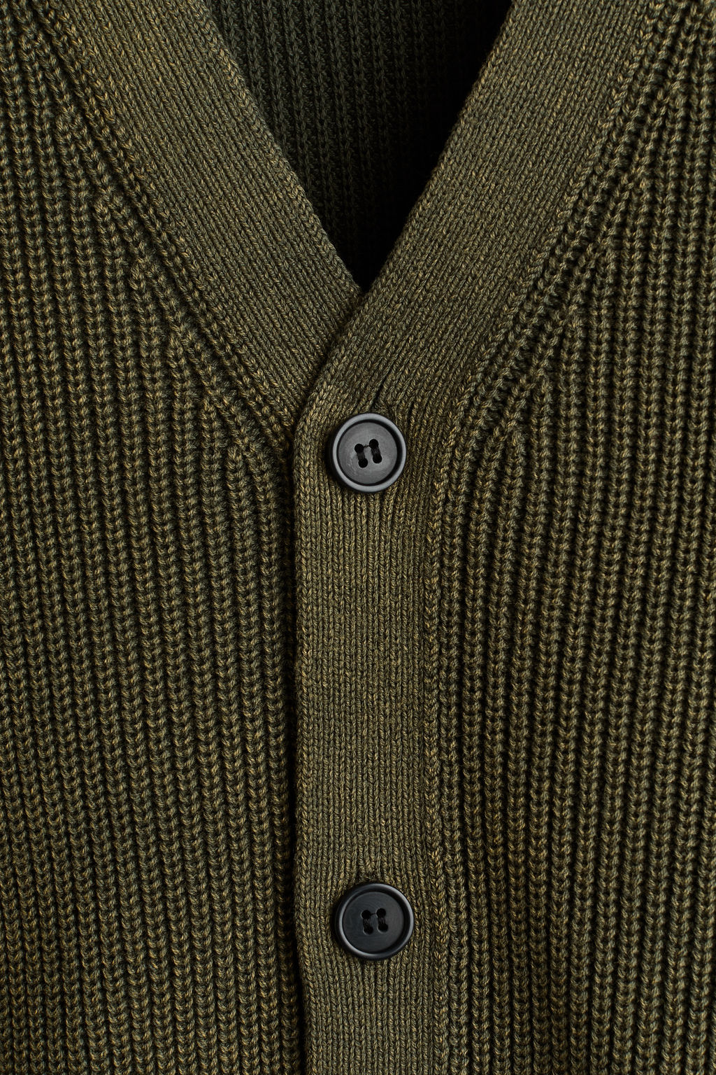 C?rdigan en punto acanalado de algod?n Relaxed Fit - H&m фото 6