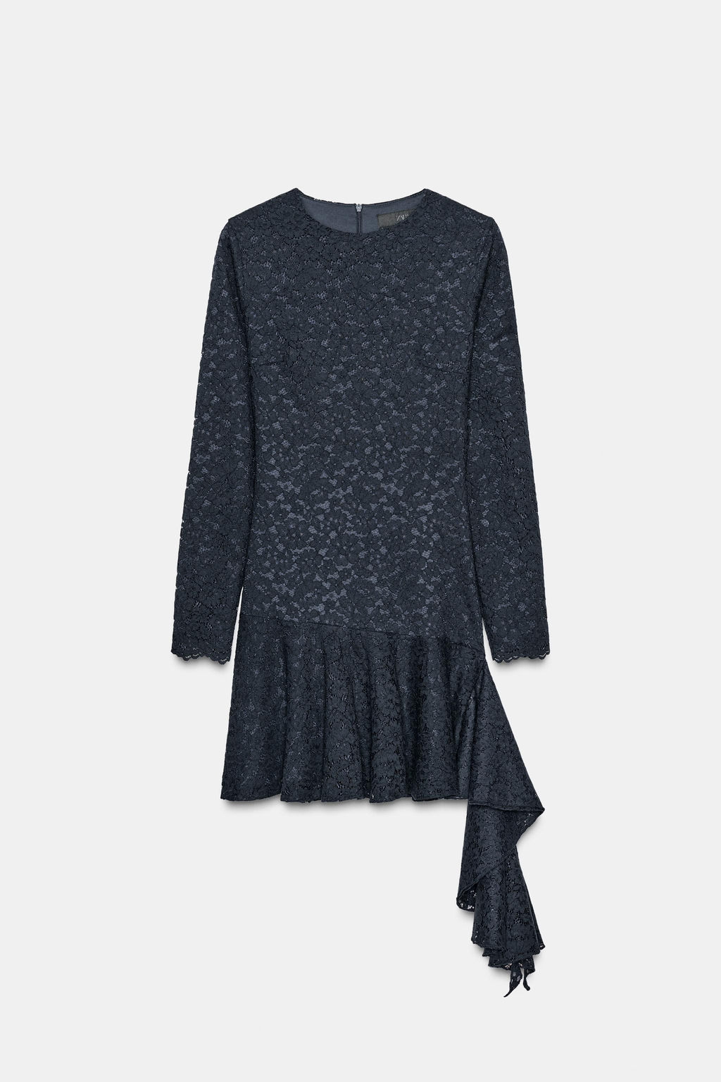 LACE RUFFLE MIDI DRESS - Zara фото 5