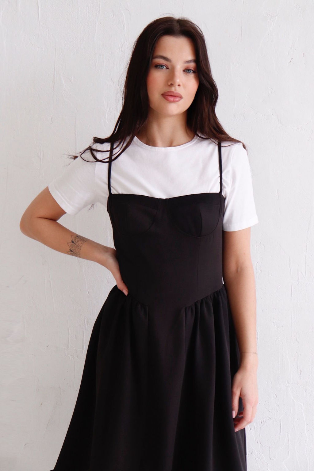 12317 Сарафан-бюстье чёрный - Martichelli фото 2