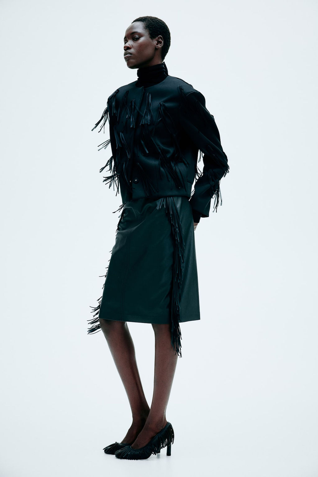 Falda revestida con flecos - H&m фото 3