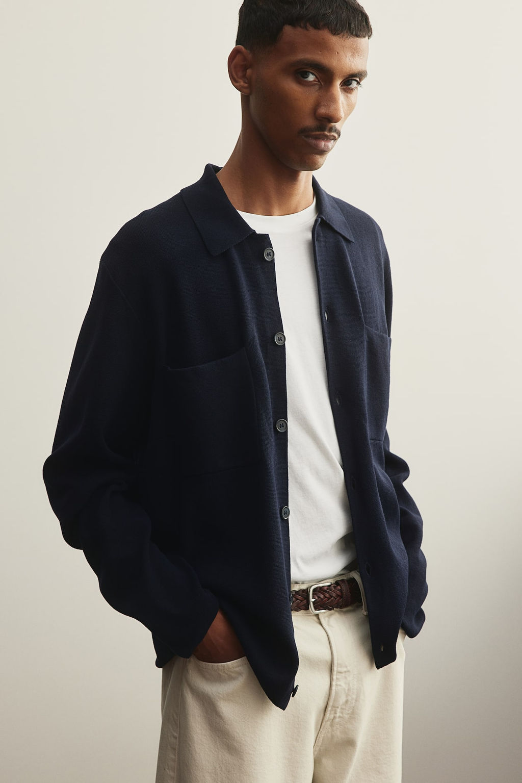 Cardigan de punto fino Regular Fit