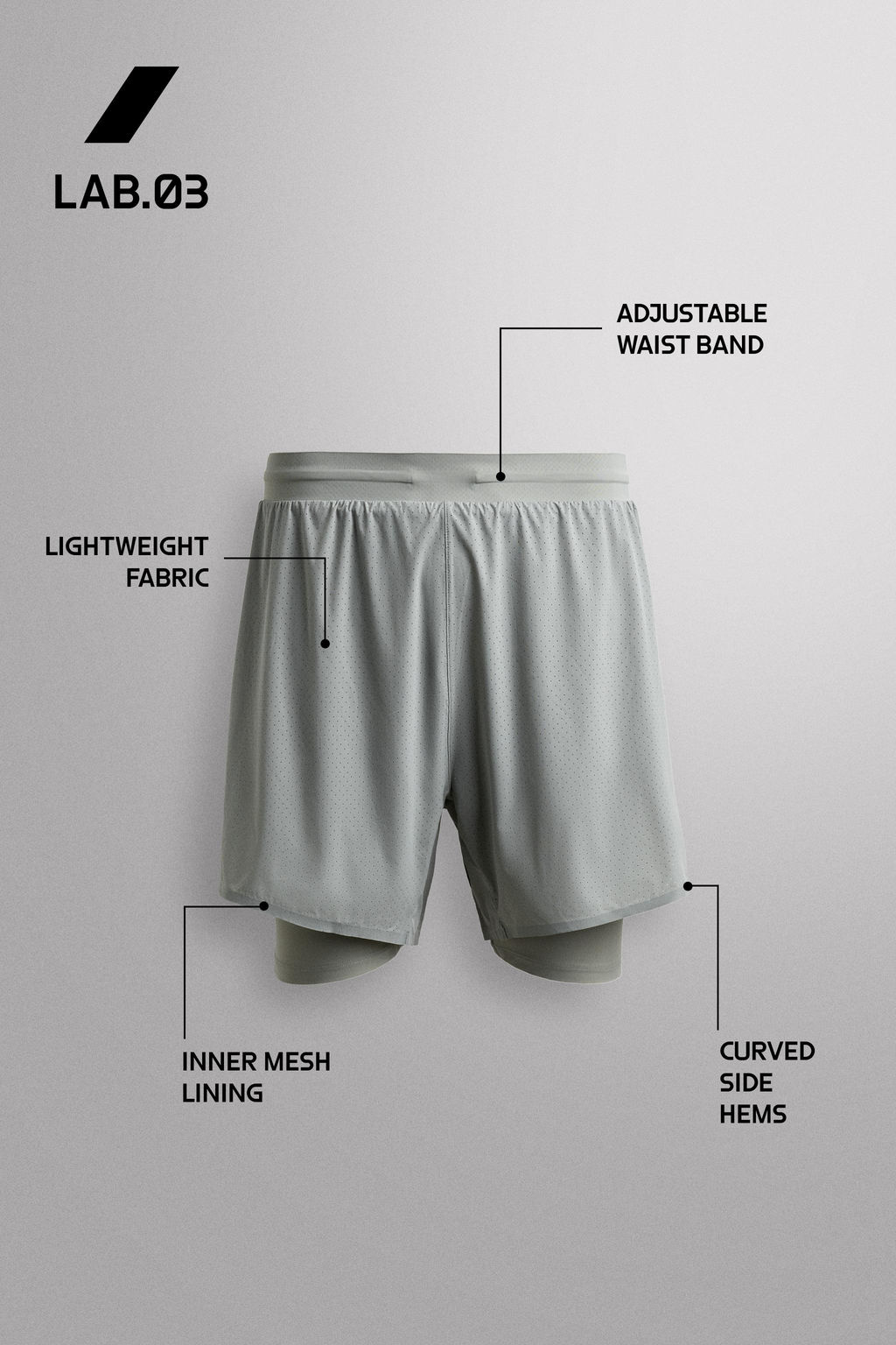PANTALONES CORTOS RUNNING 2 EN 1 / Gris perla - Zara фото 6