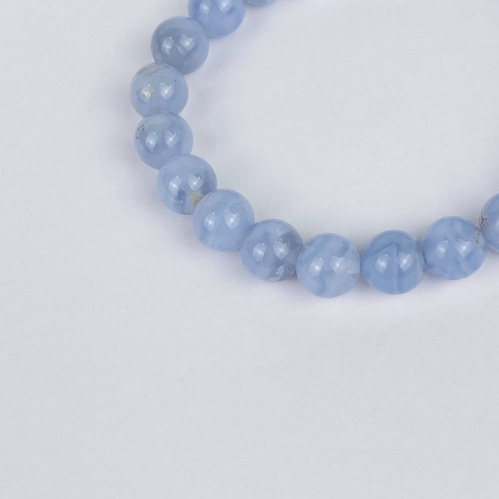 Браслет из Голубого агата 17 см