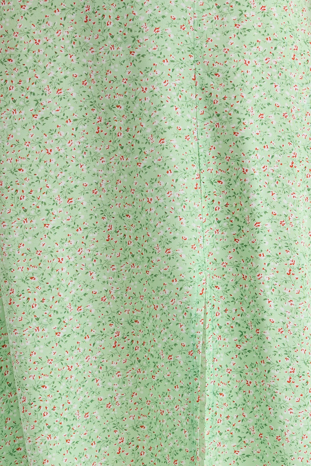 Ac?k Yesil Y?rtmac Detayl? Viskon Kumasl? Cicek Desenli Midi Dokuma Etek TWOSS20ET0230