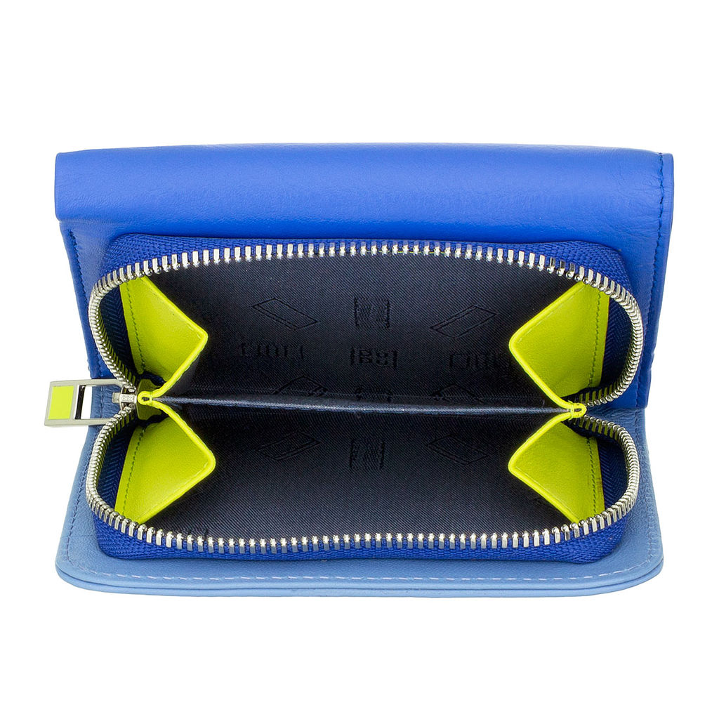 Итальянский кожаный кошелек DuDu серии Pemba | васильковый - Dudubags фото 5