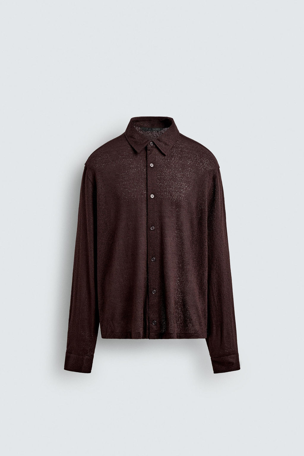 TEXTURED JACQUARD SHIRT - Zara фото 8