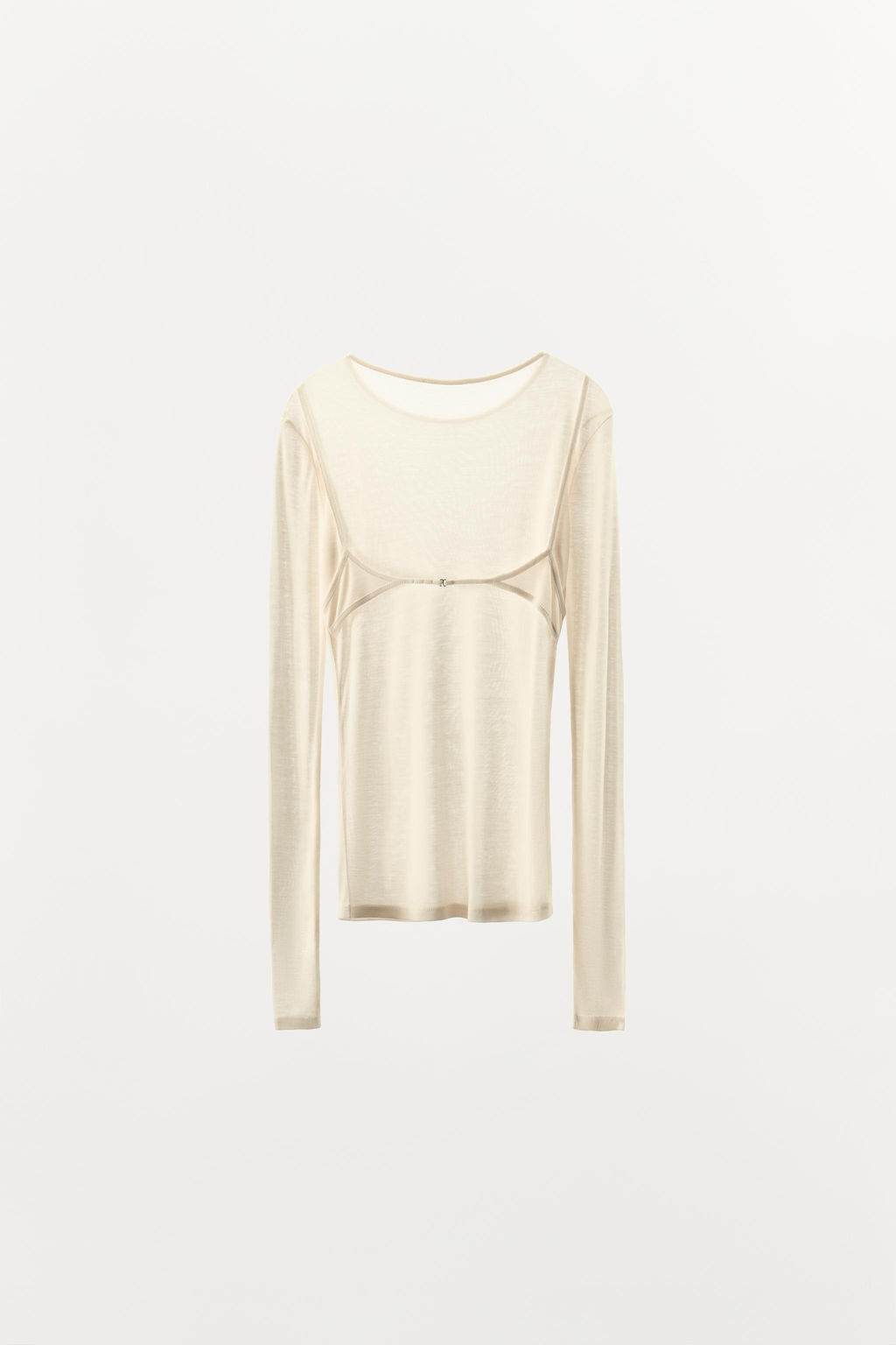 LYOCELL T-SHIRT WITH BACK DETAIL - Zara фото 5