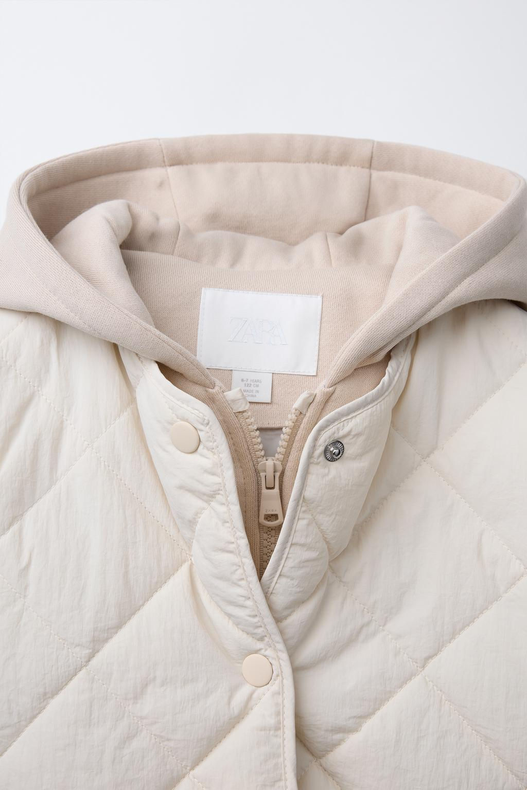 HOODED PUFFER JACKET - Zara фото 3